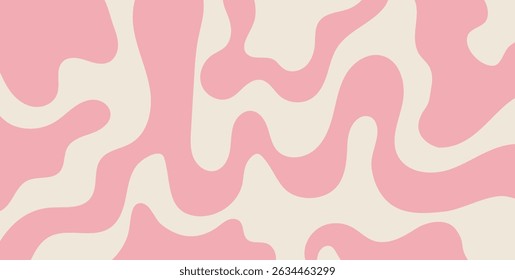 abstract backgrounds with colorful wave patterns. Trendy vector illustration in retro style 60s, 70s
