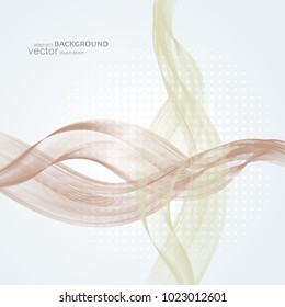 Abstract backgrounds with colorful wavy lines. Elegant wave design. Vector technology. EPS 10.