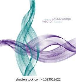 Abstract backgrounds with colorful wavy lines. Elegant wave design. Vector technology. EPS 10.