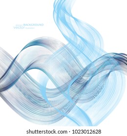 Abstract backgrounds with colorful wavy lines. Elegant wave design. Vector technology. EPS 10.