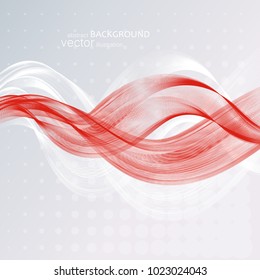 Abstract backgrounds with colorful wavy lines. Elegant wave design. Vector technology. EPS 10.