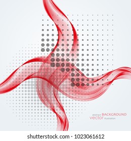 Abstract backgrounds with colorful wavy lines. Elegant wave design. Vector.
