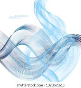 Abstract backgrounds with colorful wavy lines. Elegant wave design. Vector.