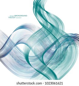 Abstract backgrounds with colorful wavy lines. Elegant wave design. Vector.