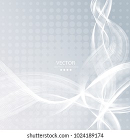 Abstract backgrounds with colorful wavy lines. Elegant wave design. Vector technology.