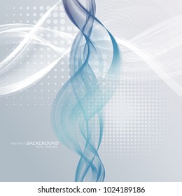 Abstract backgrounds with colorful wavy lines. Elegant wave design. Vector technology.