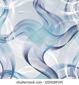 Abstract backgrounds with colorful wavy lines. Elegant wave design. Vector technology.