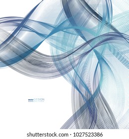 Abstract backgrounds with colorful wavy lines. Elegant wave design. Vector.