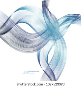 Abstract backgrounds with colorful wavy lines. Elegant wave design. Vector.