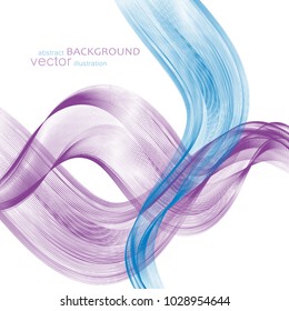 Abstract backgrounds with colorful wavy lines. Elegant wave design. Vector technology.