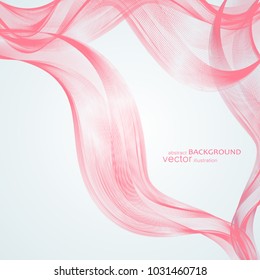 Abstract backgrounds with colorful wavy lines. Elegant wave design. Vector technology.