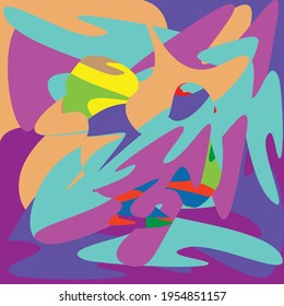 Abstract backgrounds. Contemporary modern trendy Vector illustrations. Every background is isolated. Pastel colors