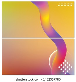 Abstract backgrounds. Creative colored wallpapers. Trendy gradient mesh backgrounds. Modern abstract backdrops.