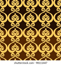 Abstract backgrounds, damask ornament, classic seamless pattern, vector wallpaper, floral fashion fabric and arabesque wrapping with graphic element for decoration and design