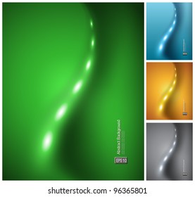 Abstract backgrounds with fantasy wave, vector.