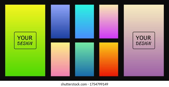 Abstract backgrounds in gradient tones. Vector illustration
