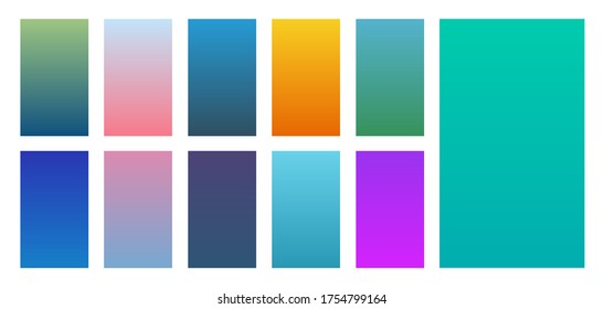 Abstract backgrounds in gradient tones. Vector illustration
