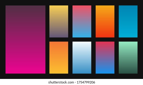 Abstract backgrounds in gradient tones. Vector illustration

