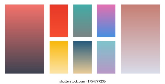 Abstract backgrounds in gradient tones. Vector illustration

