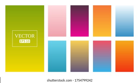 Abstract backgrounds in gradient tones. Vector illustration
