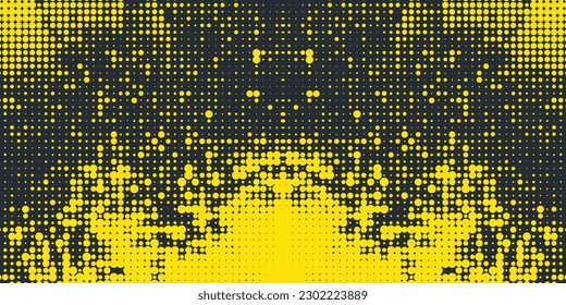 abstract backgrounds with halftone pattern in neon colors.