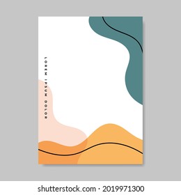 Abstract backgrounds. Hand drawing various shapes and doodle objects. Trendy modern contemporary vector illustration. Every background is isolated. Pastel color	