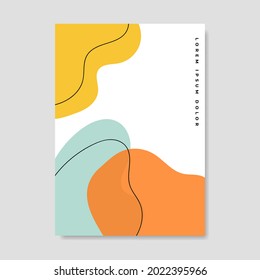 Abstract backgrounds. Hand drawing various shapes and doodle objects. Trendy modern contemporary vector illustration. Every background is isolated. Pastel color	