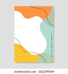 Abstract backgrounds. Hand drawing various shapes and doodle objects. Trendy modern contemporary vector illustration. Every background is isolated. Pastel color	