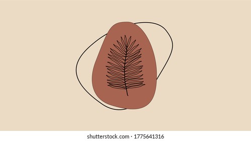 Abstrakte Hintergründe. Handgezeichnete Doodle verschiedene Formen, Blätter, Gesicht, Flecken, Tropfen. Moderne, moderne, trendige Vektorgrafiken. Jede Form ist rezistisch. Farbtonerde 