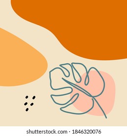 Antecedentes abstractos. Dibujaron a mano varias formas y objetos de garabatos. Ilustraciones contemporáneas de moda de Vector. Cada fondo está aislado. Colores pasteles