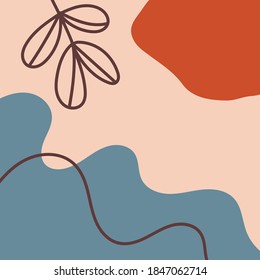 Abstract backgrounds. Hand drawn various shapes and doodle objects. Contemporary modern trendy Vector illustrations. Every background is isolated. Pastel colors