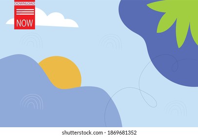 abstract backgrounds. Hand drawn various shapes and doodle objects. Contemporary modern trendy vector illustrations. Every background is isolated. Pastel colors