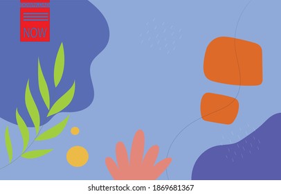 abstract backgrounds. Hand drawn various shapes and doodle objects. Contemporary modern trendy vector illustrations. Every background is isolated. Pastel colors
