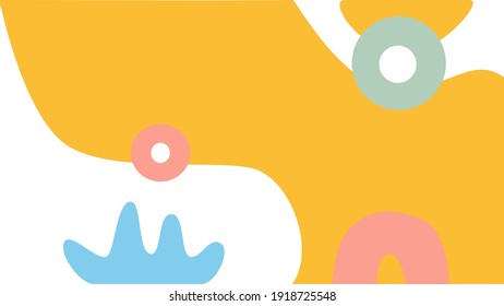 Abstract backgrounds. Hand drawn various shapes and doodle objects. Contemporary modern trendy illustrations. Background is isolated vector doodle