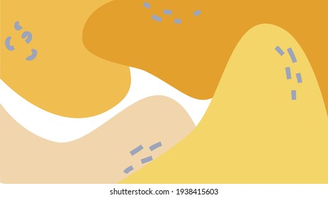 Antecedentes abstractos. Dibujaron a mano varias formas y objetos de garabatos. Ilustraciones modernas y contemporáneas. El fondo está aislado. Colores pasteles