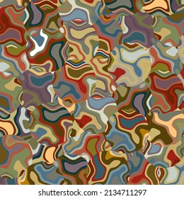 Abstract backgrounds. Hand drawn various shapes Contemporary modern trendy vector illustrations with Pastel colors