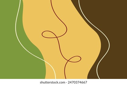 abstract backgrounds. Hand drawn various shapes and doodle objects. Contemporary modern trendy vector illustrations. Every background is isolated. Pastel and colorfull