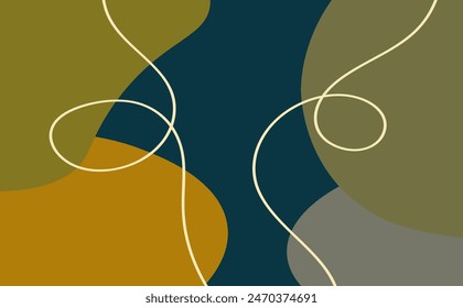 abstract backgrounds. Hand drawn various shapes and doodle objects. Contemporary modern trendy vector illustrations. Every background is isolated. Pastel and colorfull