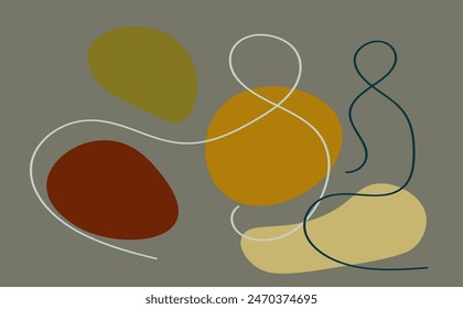abstract backgrounds. Hand drawn various shapes and doodle objects. Contemporary modern trendy vector illustrations. Every background is isolated. Pastel and colorfull