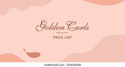 Abstract backgrounds. Hand-drawn various shapes and objects of scribbles, spots, drops. Modern modern trendy vector illustration. Pastel shades. Wavy objects. Cover for price list, catalog, certificat