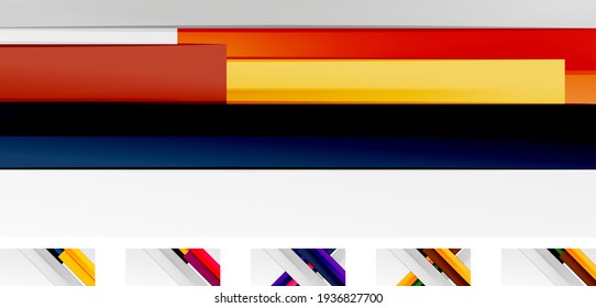 Abstract backgrounds - multicolored lines. Templates for business or technology presentations, internet posters or web brochure covers
