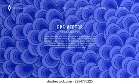 Abstract backgrounds with organic shapes and hand draw line in blue colors. Modern design template with space for text. Minimal stylish cover for branding design. Vector illustration