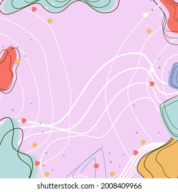 abstrakte Hintergründe. Abstrakter, pastellfarbener Hintergrund, zeitgenössischer, trendiger Hintergrund, Memphis-Stil