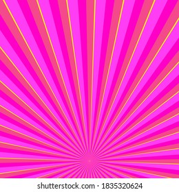 Abstract backgrounds pink colorful texture wallpaper backdrop template with rays fractal shiny, sunlight, sunbeam, pattern seamless art graphic flat design vector illustration