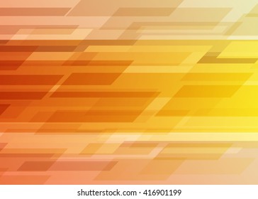 Abstract Backgrounds From Rectangles and Transparency Effect on Orange/Yellow Background. Vector Illustration.