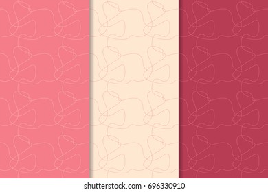 Abstract backgrounds. Red and pink vertical backgrounds for wallpapers and textile