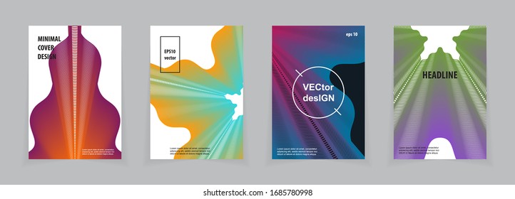 Abstrakte Hintergründe, Deckensammlung, dekorative Formen Vektorillustration Design.