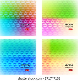 Abstract backgrounds set, easy all editable