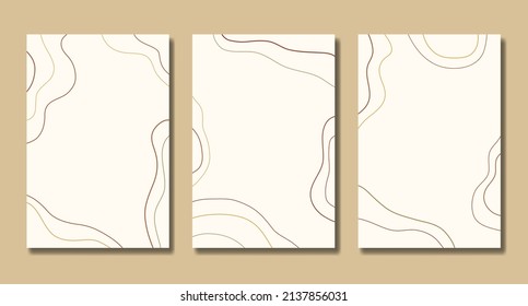 Abstrakte Hintergründe, Hintergründe mit geometrisch eleganten Linien und Formen, trendige Farben, stilvolles modernes Kunstdesign im modischen Stil für Poster, Postkarten, Banner. Vektorgrafik