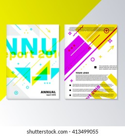 Abstract Backgrounds Set. Geometric Shapes and Frames for Presentation, Annual Reports, Flyers, Brochures, Leaflets, Posters, Business Cards and Document Cover Pages Design. A4 Title Sheet Template.